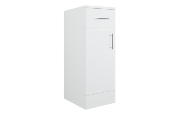 Novello Henvra 300mm 1 Drawer, 1 Door Base Unit - White Gloss