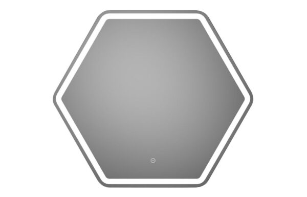Novello Pravora 785 x 693mm Hexagonal Led Mirror