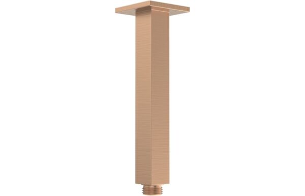 Novello Lavora 180mm Square Ceiling Arm - Brushed Bronze