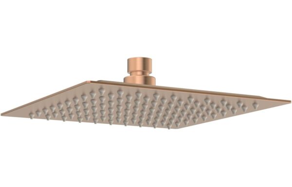 Galaxy 200mm Square Ultraslim Showerhead - Brushed Bronze