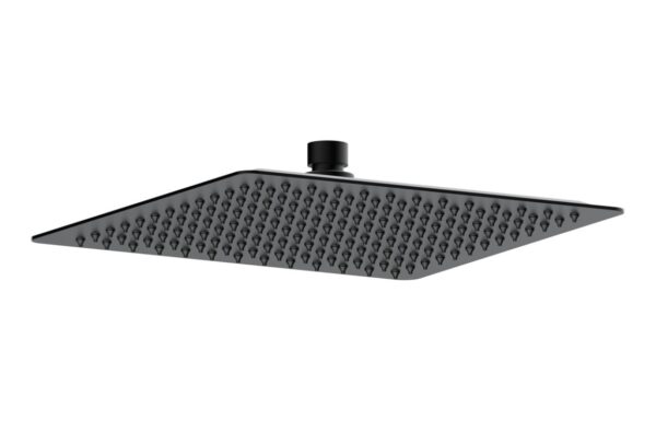 Novello Lavora 250mm Square Ultraslim Showerhead - Matt Black
