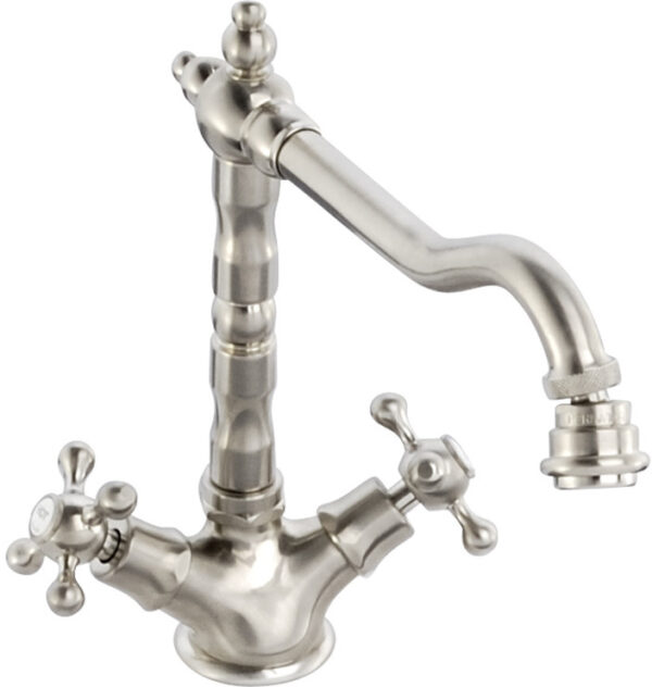 Abode Melford Monobloc Mixer Tap - Brushed Nickel