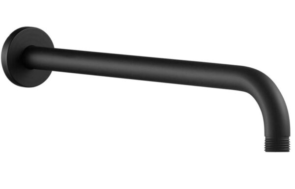 Novello Belvra 320mm Round Shower Arm - Matt Black