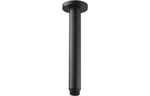 Novello Belvra 180mm Round Ceiling Arm - Matt Black