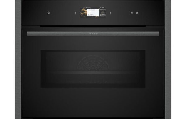 Neff N90 C24MS31G0B B/I Compact Electric Oven & Microwave - Black w/Graphite Grey Trim