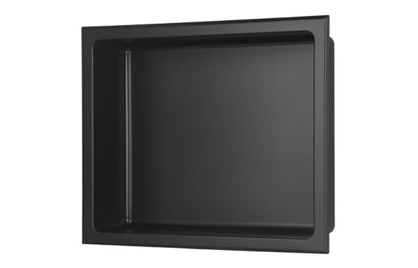 Novello 305 x 360mm Bathroom Niche - Matt Black