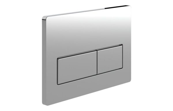Novello Rectangle Push Button Flushplate - Chrome