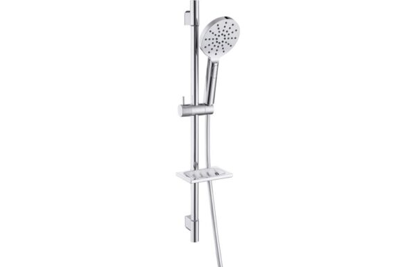 Novello Belvra Round Push Button Shower Kit