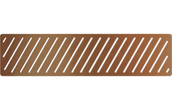 Poseidon Linear Tray Waste Cover - Brushed Bronze