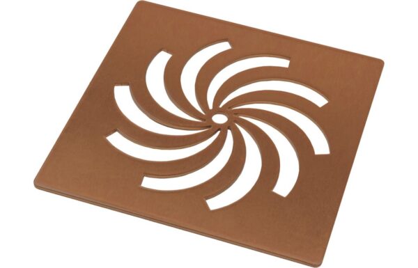 Poseidon Ultra-Slim Tray Waste Cover - Brushed Bronze