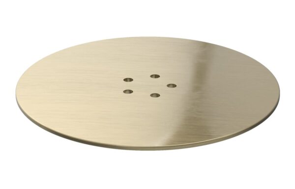 Poseidon Low Profile Tray Waste Cover - Brushed Brass