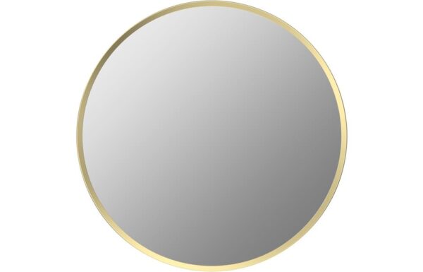 Novello Morvra 600mm Round Mirror - Brushed Brass