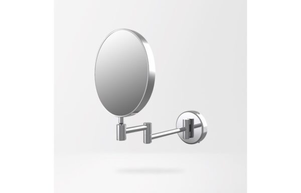 Novello Gravix Round Cosmetic Mirror - Chrome