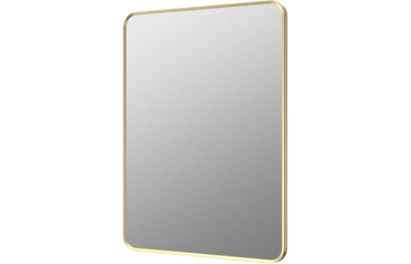 Novello Morvra 600 x 800mm Rectangle Mirror - Brushed Brass