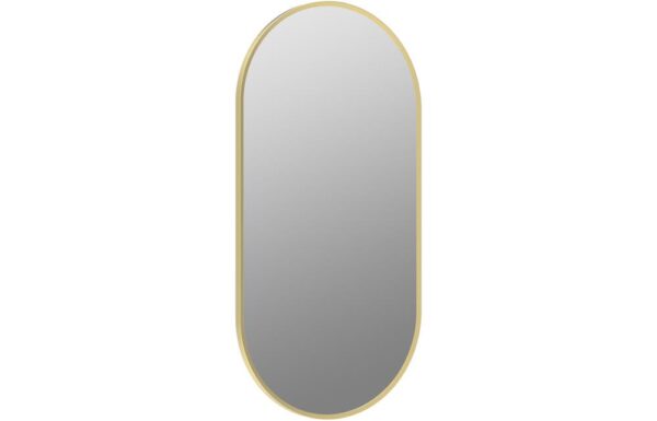 Novello Morvra 800 x 400mm Oblong Mirror - Brushed Brass