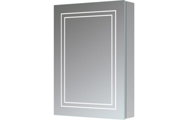 Novello Helixa 500mm 1 Door Front-Lit Led Mirror Cabinet