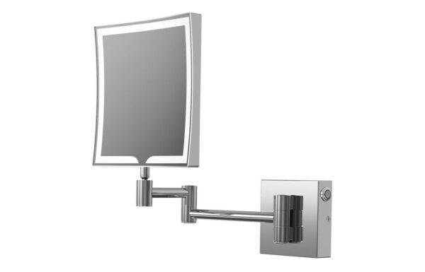Novello Orlixa Square Led Cosmetic Mirror - Chrome