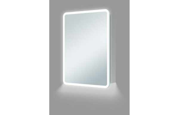 Novello Bellux 500mm 1 Door Led Mirrored Cabinet