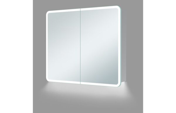 Novello Bellux 600mm 2 Door Led Mirrored Cabinet