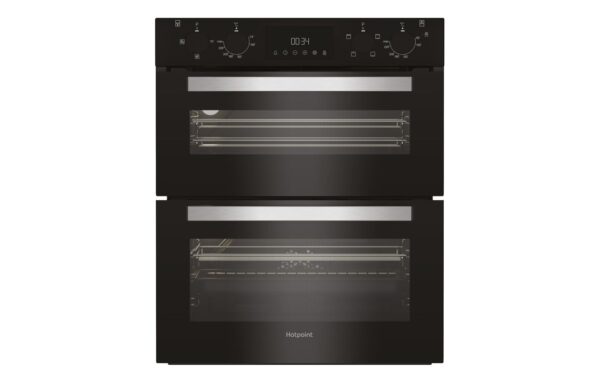 Hotpoint DUH 10D B Built Under Double Electric Oven - Black
