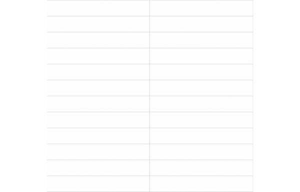 Fibo 30x5cm Rectangular Tile 600x580mm Splashback - Denver White (Pk/2)