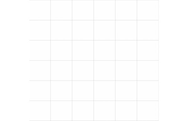 Fibo 10x10cm Square Tile 600x580mm Splashback - Denver White (Pk/2)