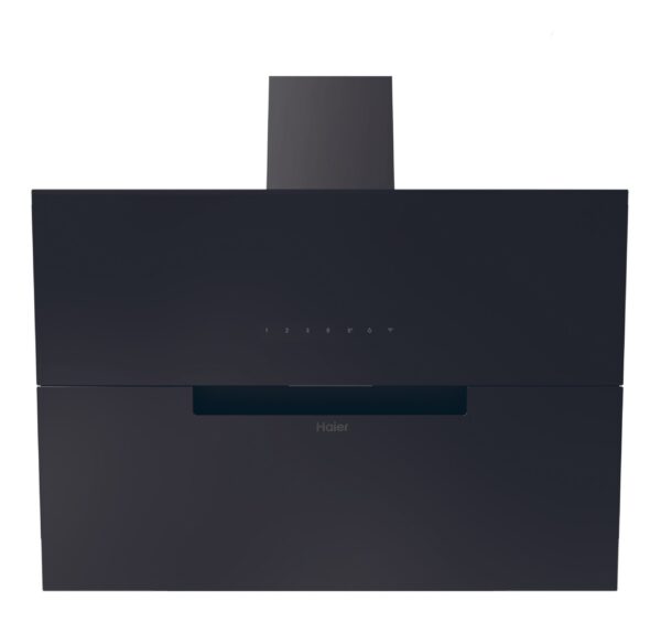 Haier HADG9CBS4BWIFI 90cm Chimney Hood - Black Glass