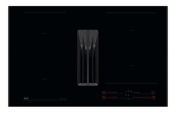 AEG NCH84C23AB 80cm Venting Induction Hob - Black Glass