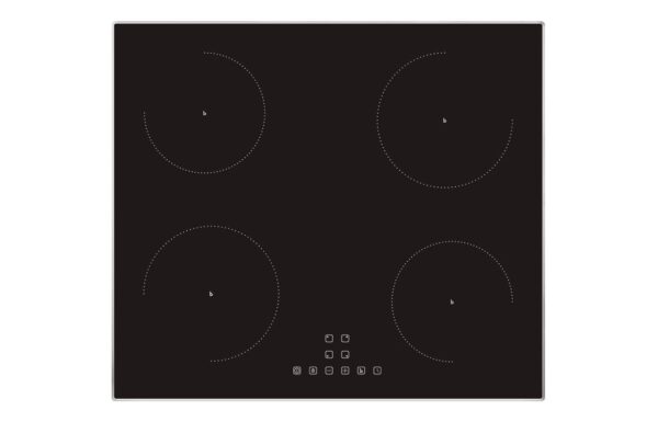Prima PRIH024 60cm Framed Induction Hob - Black & St/Steel