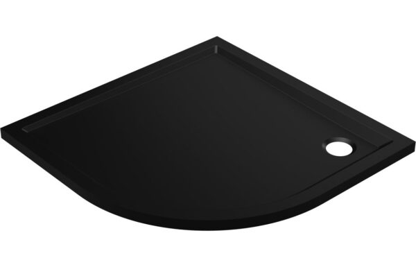Poseidon 40mm Low Profile 900mm Quadrant Tray & Waste - Matt Black
