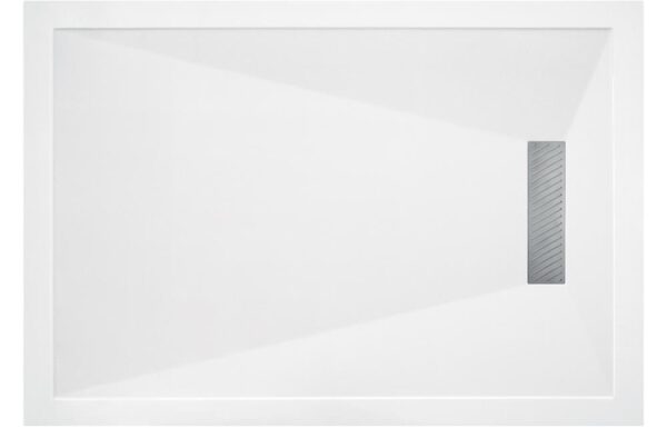 Poseidon 25mm Linear 1000 x 800mm Slim Rectangular Tray & Waste