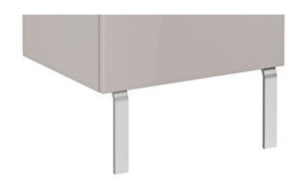 VitrA Root Flat Leg Set for 2/4 Drawer Units - Chrome