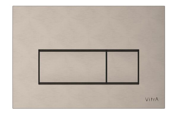 VitrA Loop Square Flush Plate - Brushed Nickel