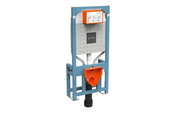 VitrA V-Fix Prime WH WC Frame & 12cm 3/6L Cistern (Floor Fix  Electric & Water Connection)