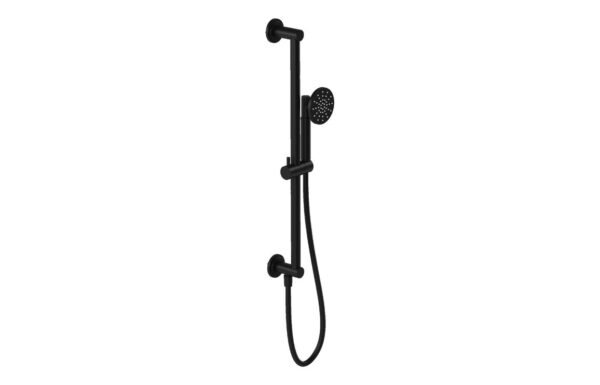 VitrA Origin Classic Hand Shower w/Slide Rail & Wall Outlet - Matt Black