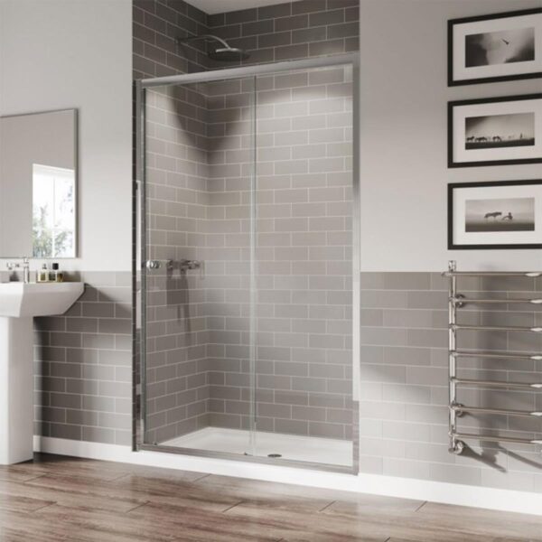 Coram GB 5 Sliding Door 1200mm Chrome