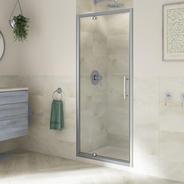 Coram Optima 6 Pivot Door 700mm Chrome