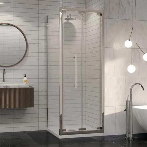 Coram Premier 8 Bi-Fold Door 900mm Chrome